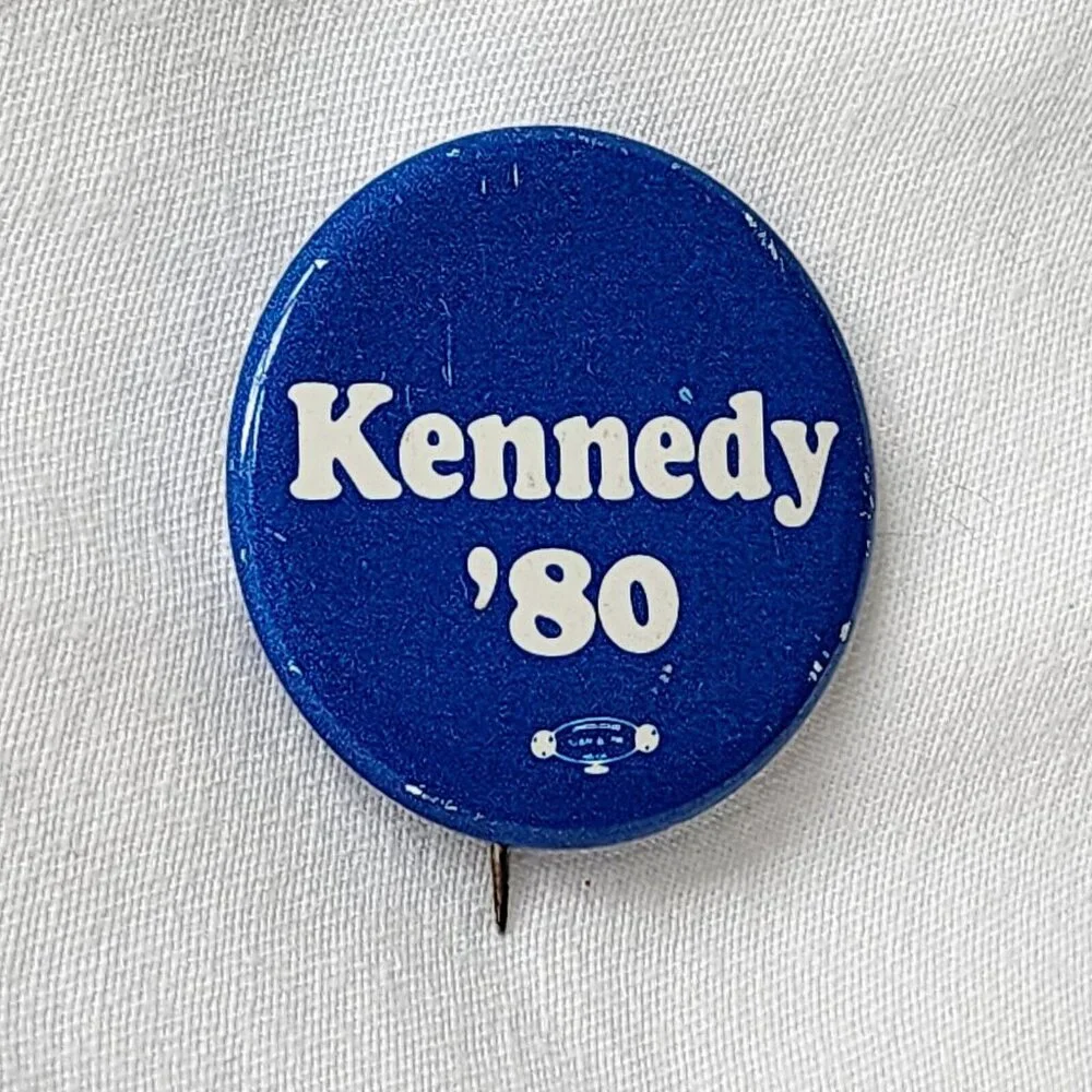 Ted‎ Kennedy 1980 Democrat President Political Campaign Button Pin Vintage  Rare